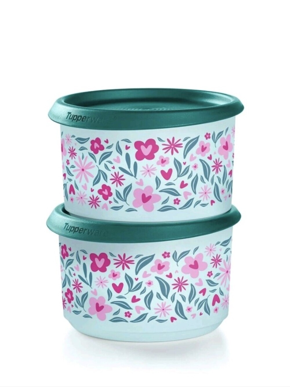 Tupperware Mini One Touch Canisters Set of 2 NEW